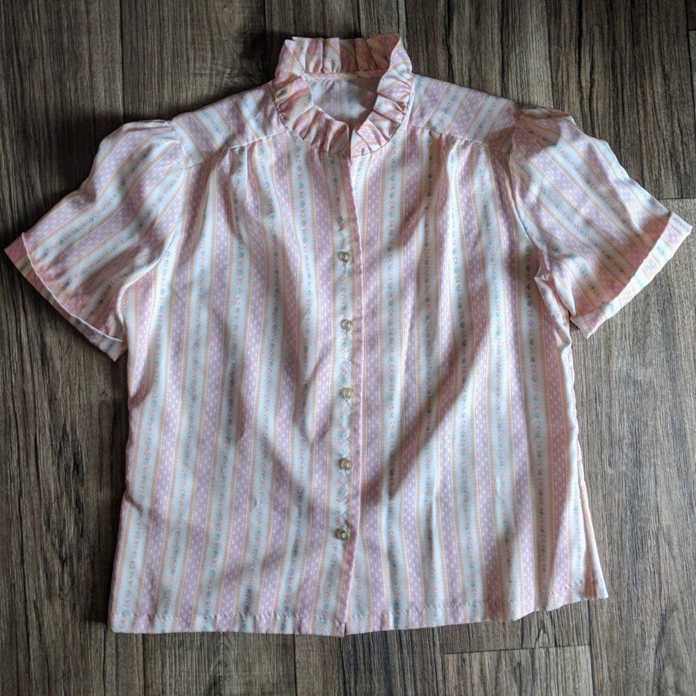 Vintage silk button shirt